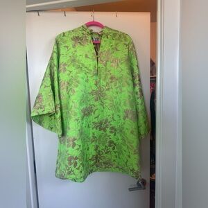 La Vie Style House Neon and Metallic Caftan